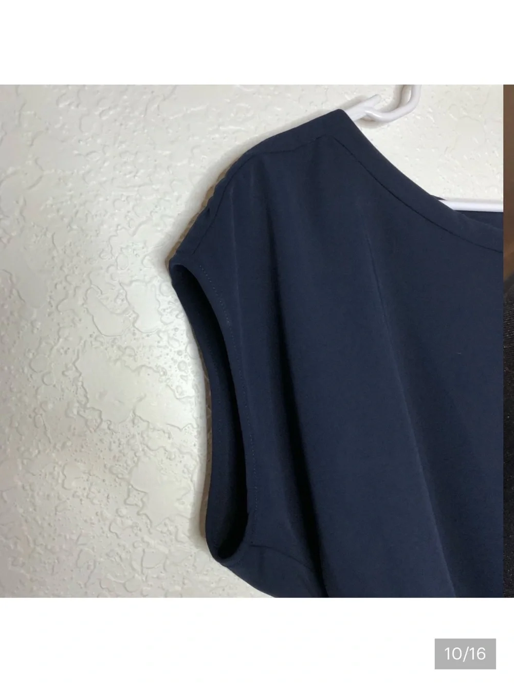Eliza J navy blue cap sleeve belted jumpsuit size 8 - Picture 10 of 16